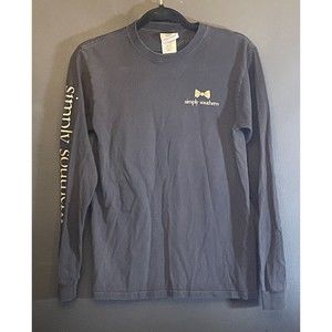 Simply Southern I Love Jesus a Latte Women’s S Small Long Sleeve Black A116